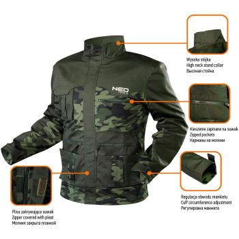 Neo radna jakna Camo 81-211-x-2